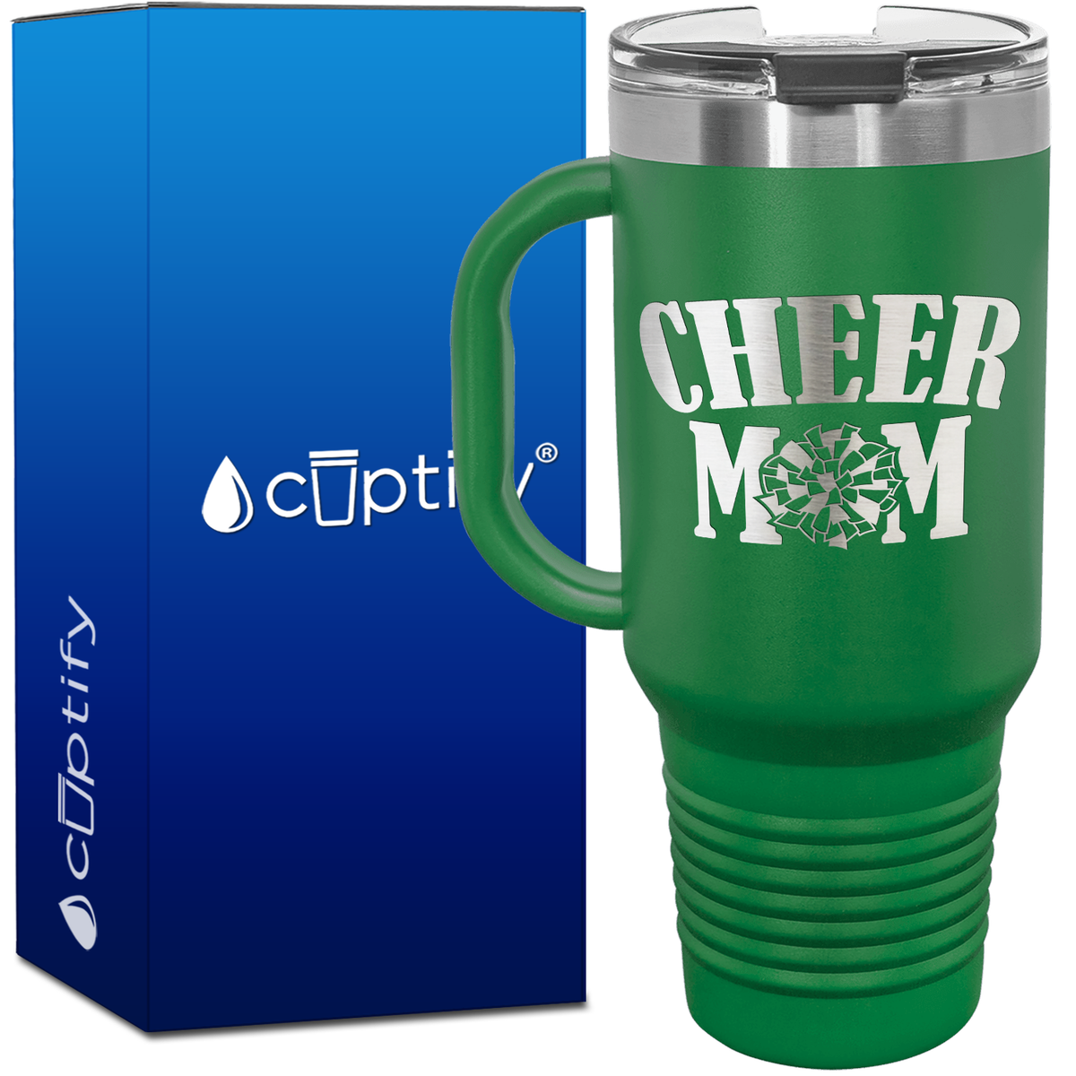 Cheer Mom 40oz Cheer Travel Mug