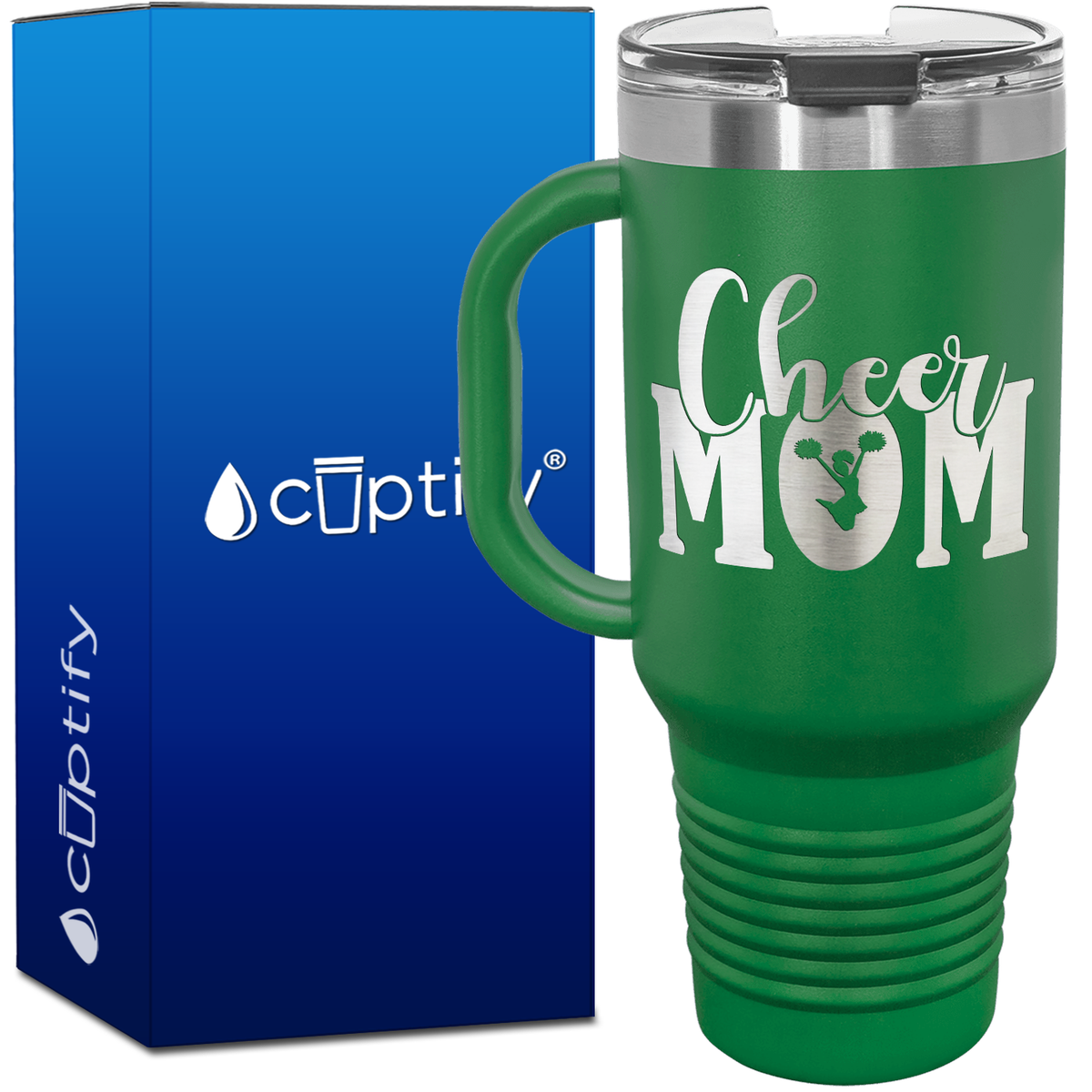 Cheer Mom 40oz Cheer Travel Mug
