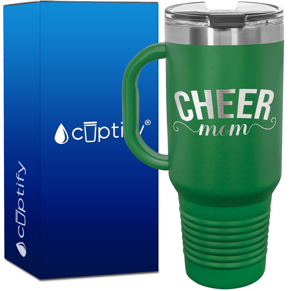 Cheer Mom 40oz Cheer Travel Mug