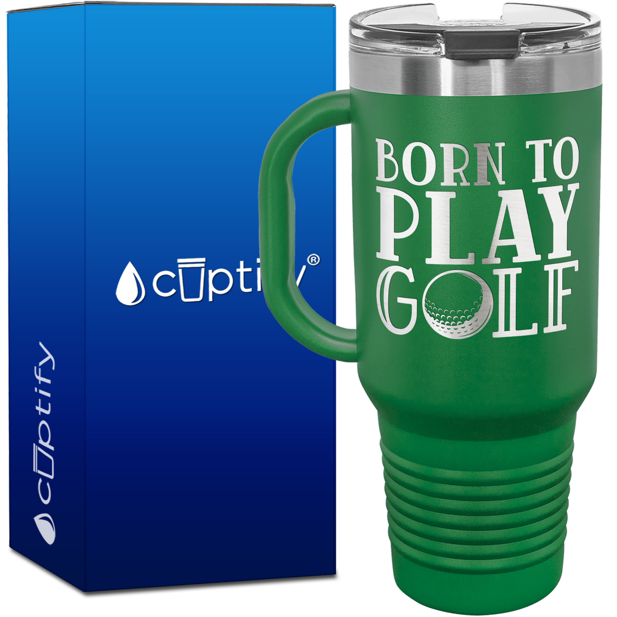 Born to Play Golf 40oz Golf Travel Mug