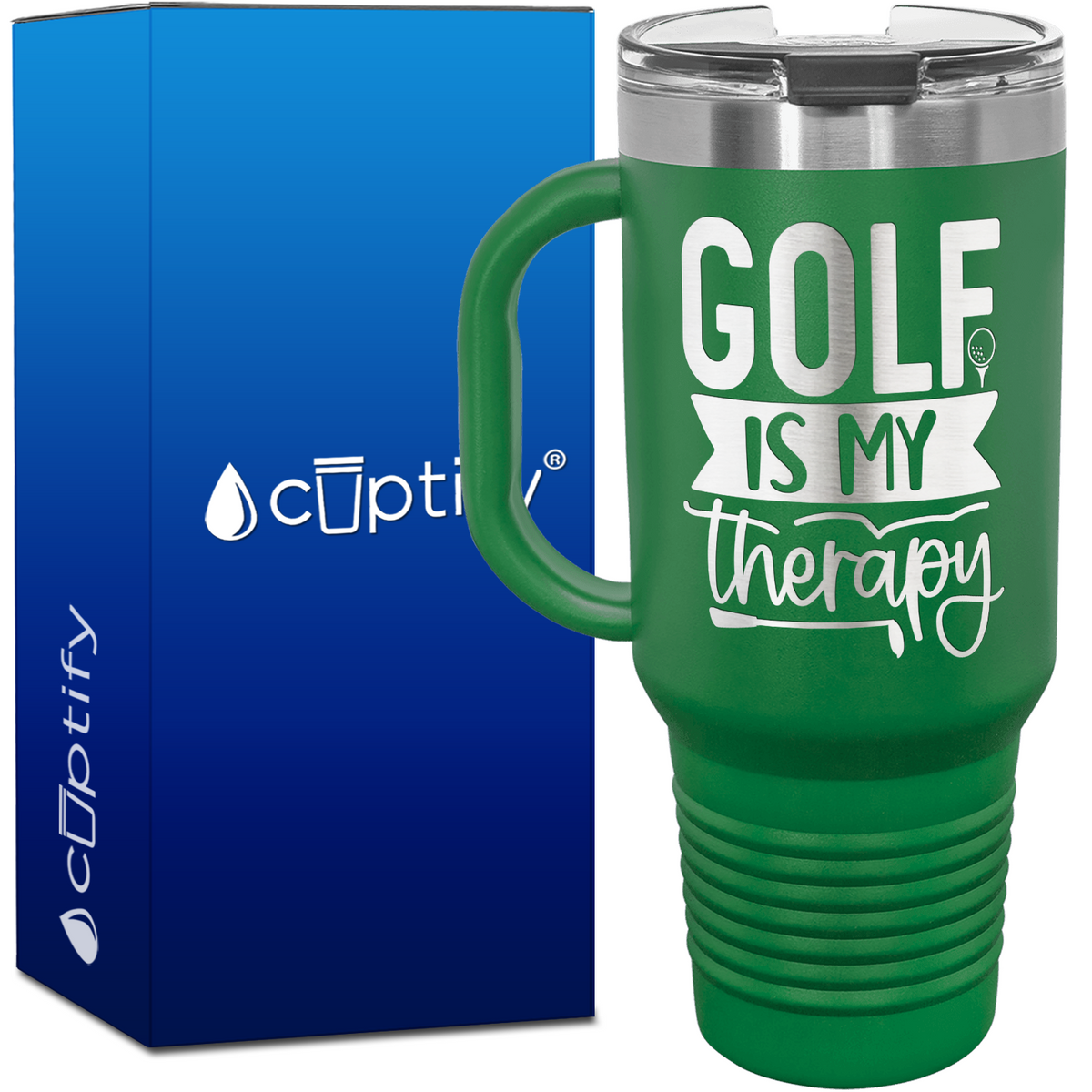 Golf is My Therapy 40oz Golf Travel Mug