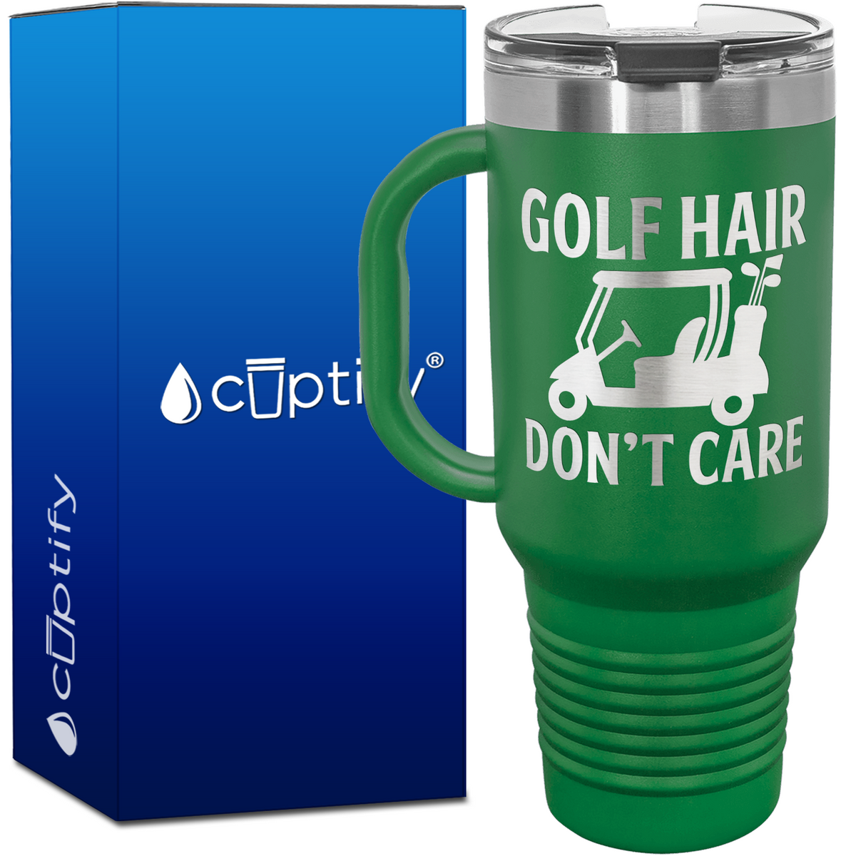 Golf Hair Don't Care 40oz Golf Travel Mug