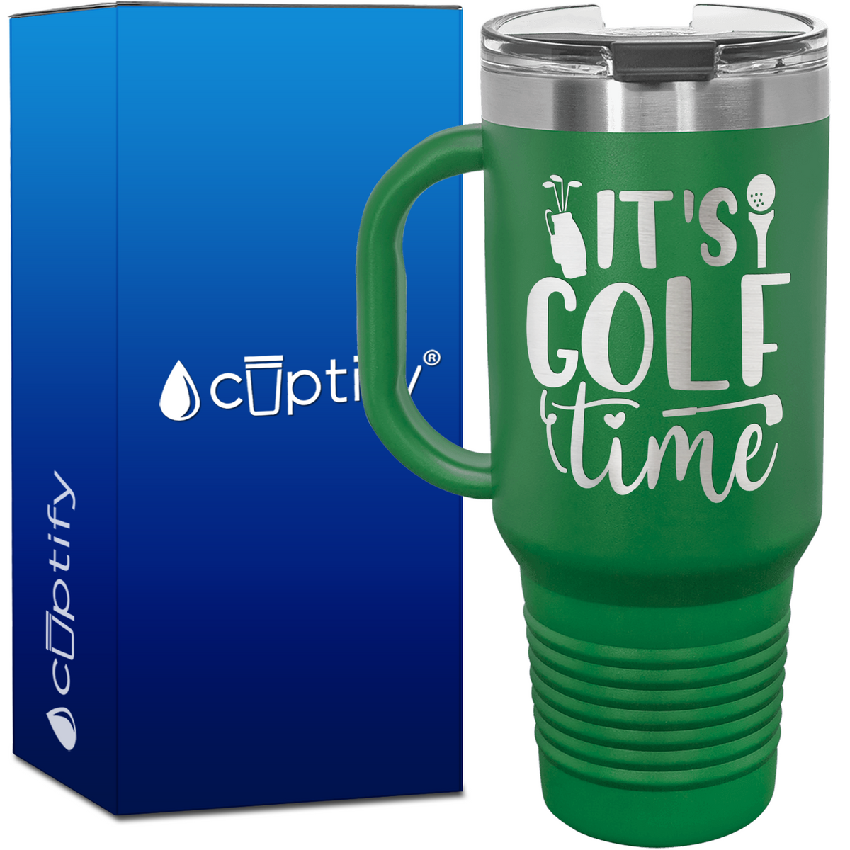 It's Golf Time 40oz Golf Travel Mug