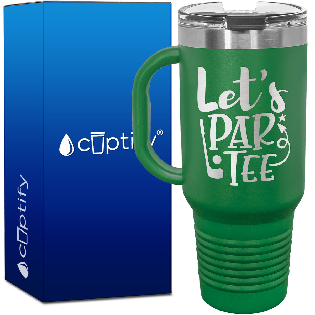 Let's Par Tee 40oz Golf Travel Mug