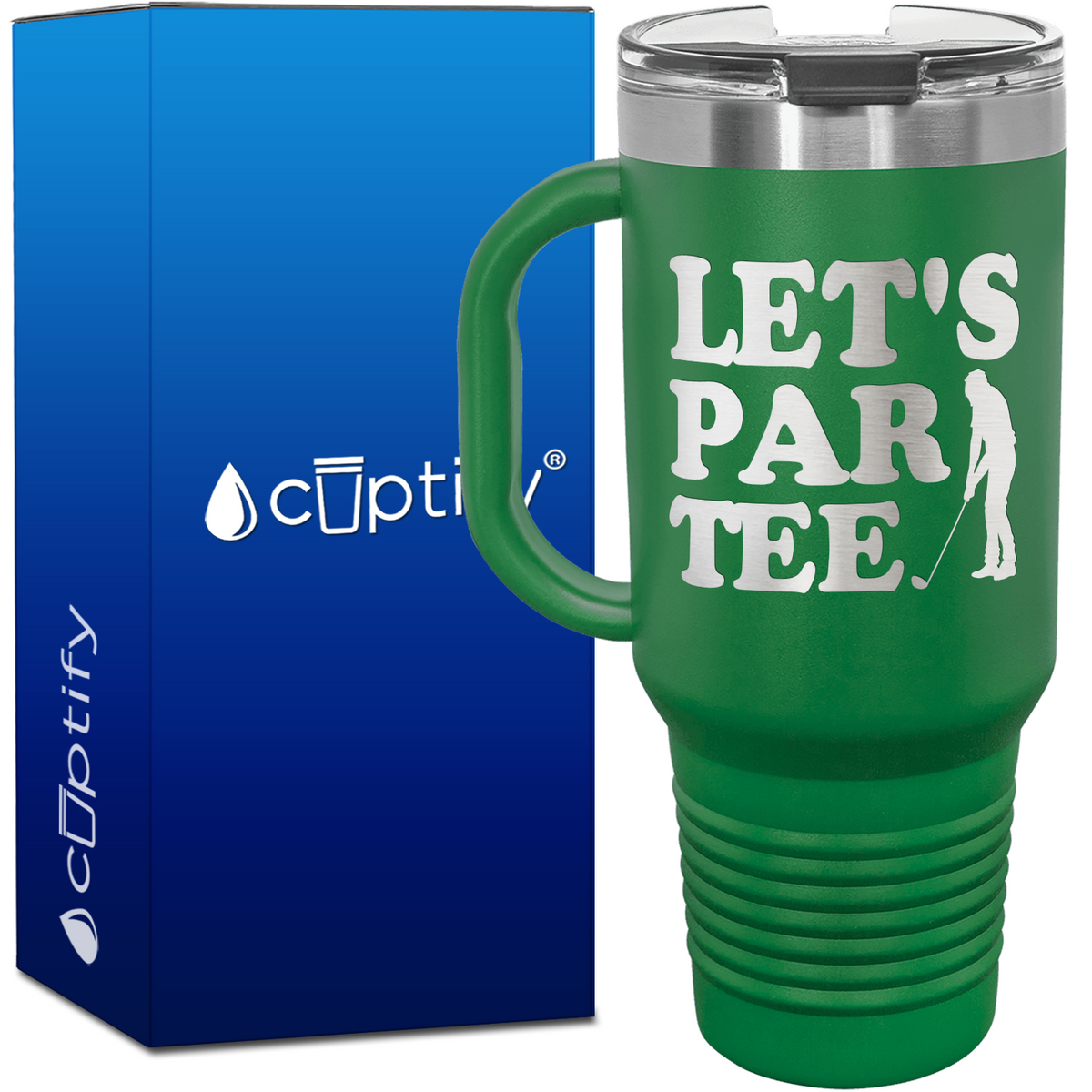 Let's Par Tee 40oz Golf Travel Mug