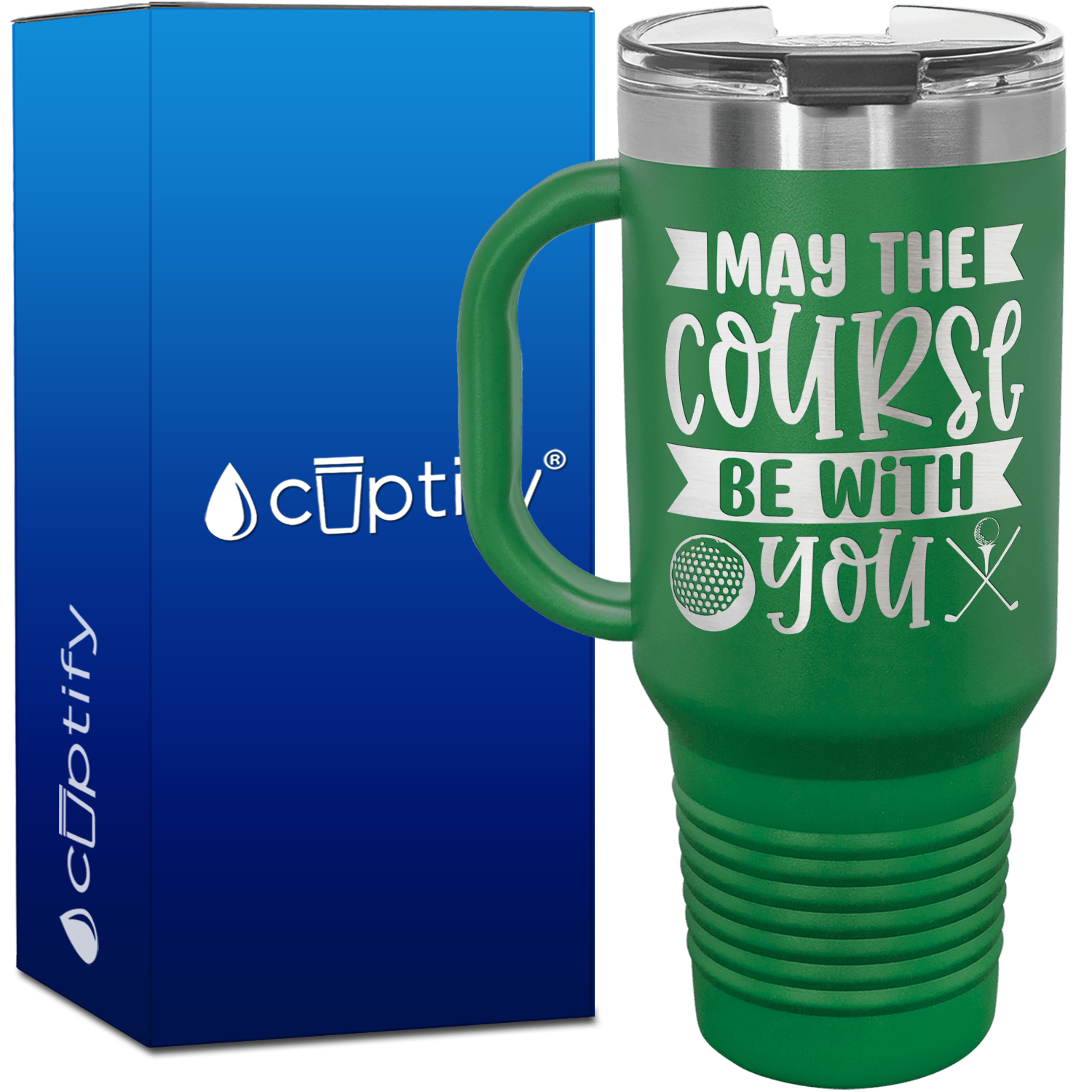 May the Course Be With You 40oz Golf Travel Mug