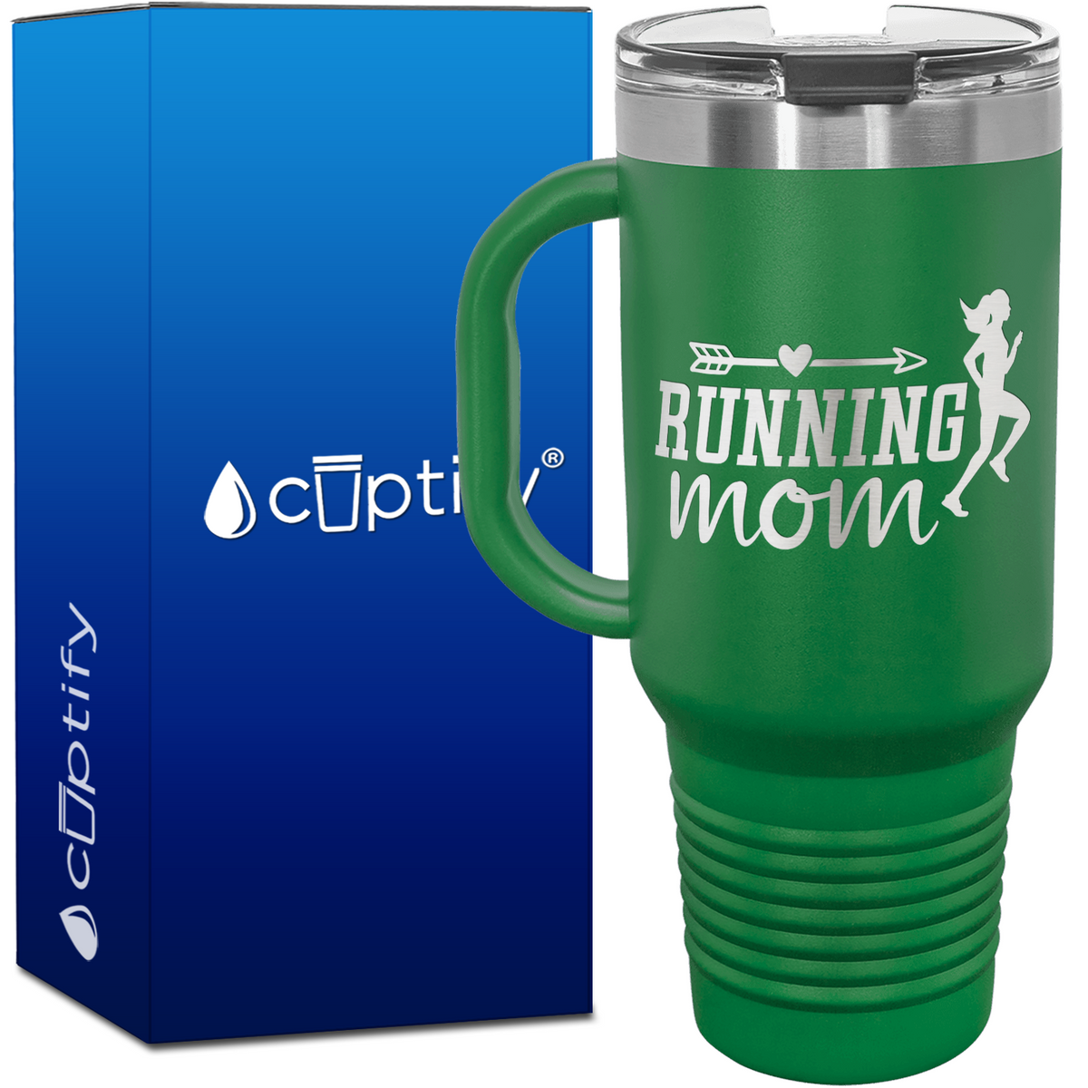 Running Mom 40oz Running Travel Mug