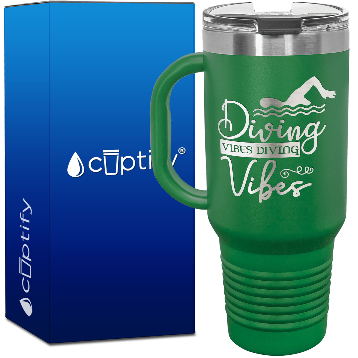 Diving Vibes Diving Vibes 40oz Swimming Travel Mug