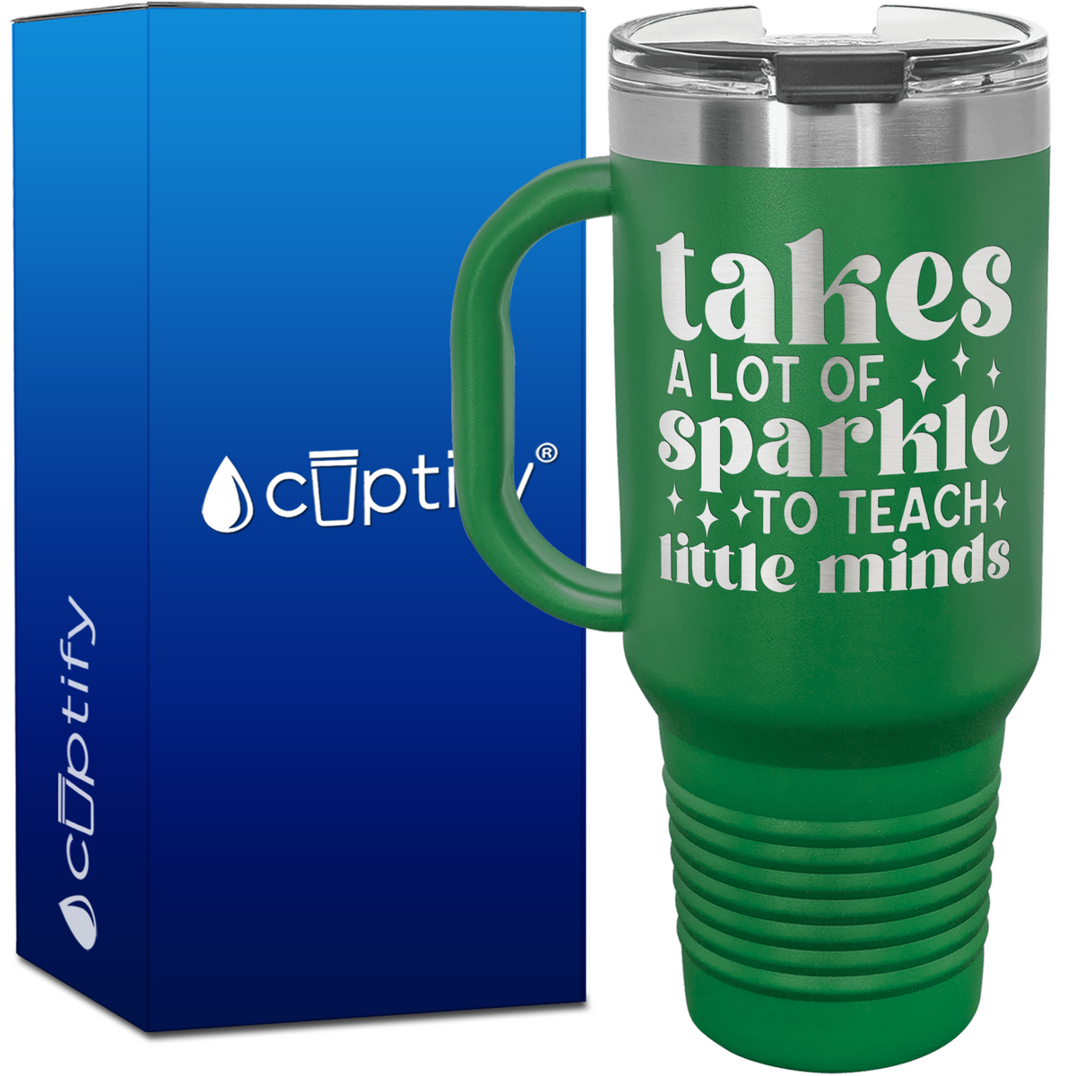 Takes a Lot of Sparkle to Teach Little Minds 40oz Teacher Travel Mug