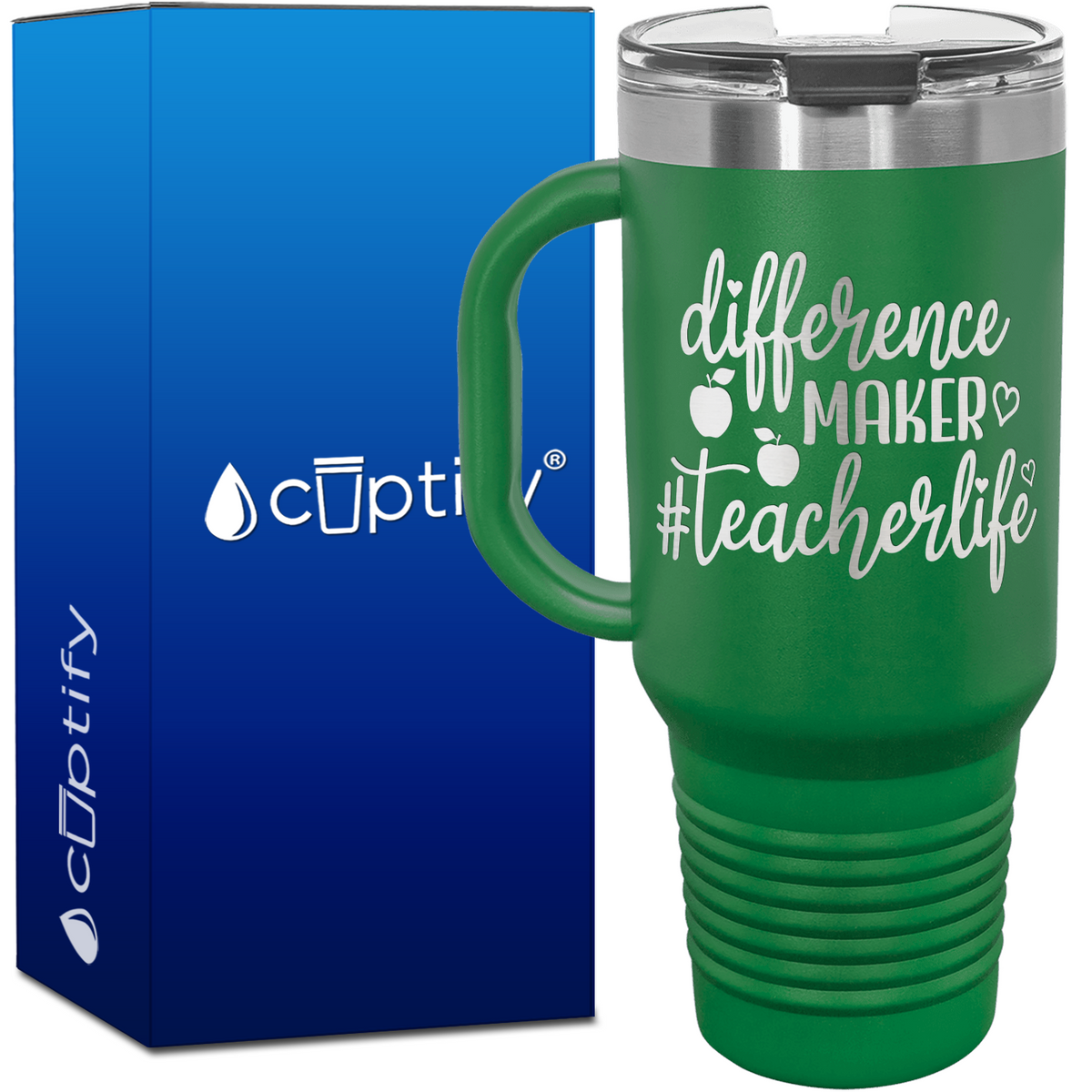 Difference Maker #Teacherlife 40oz Teacher Travel Mug