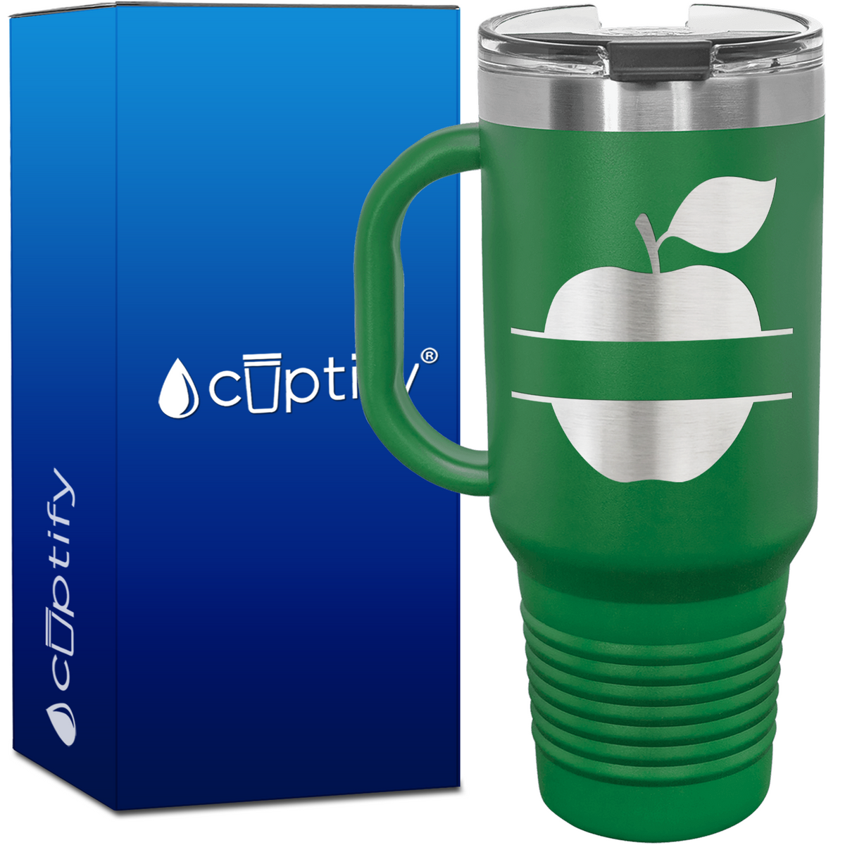 Personalized Apple 40oz Teacher Travel Mug