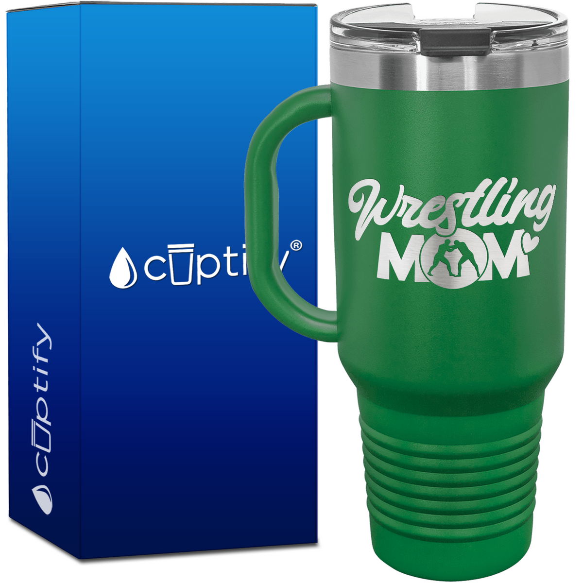 Wrestling Mom 40oz Travel Mug
