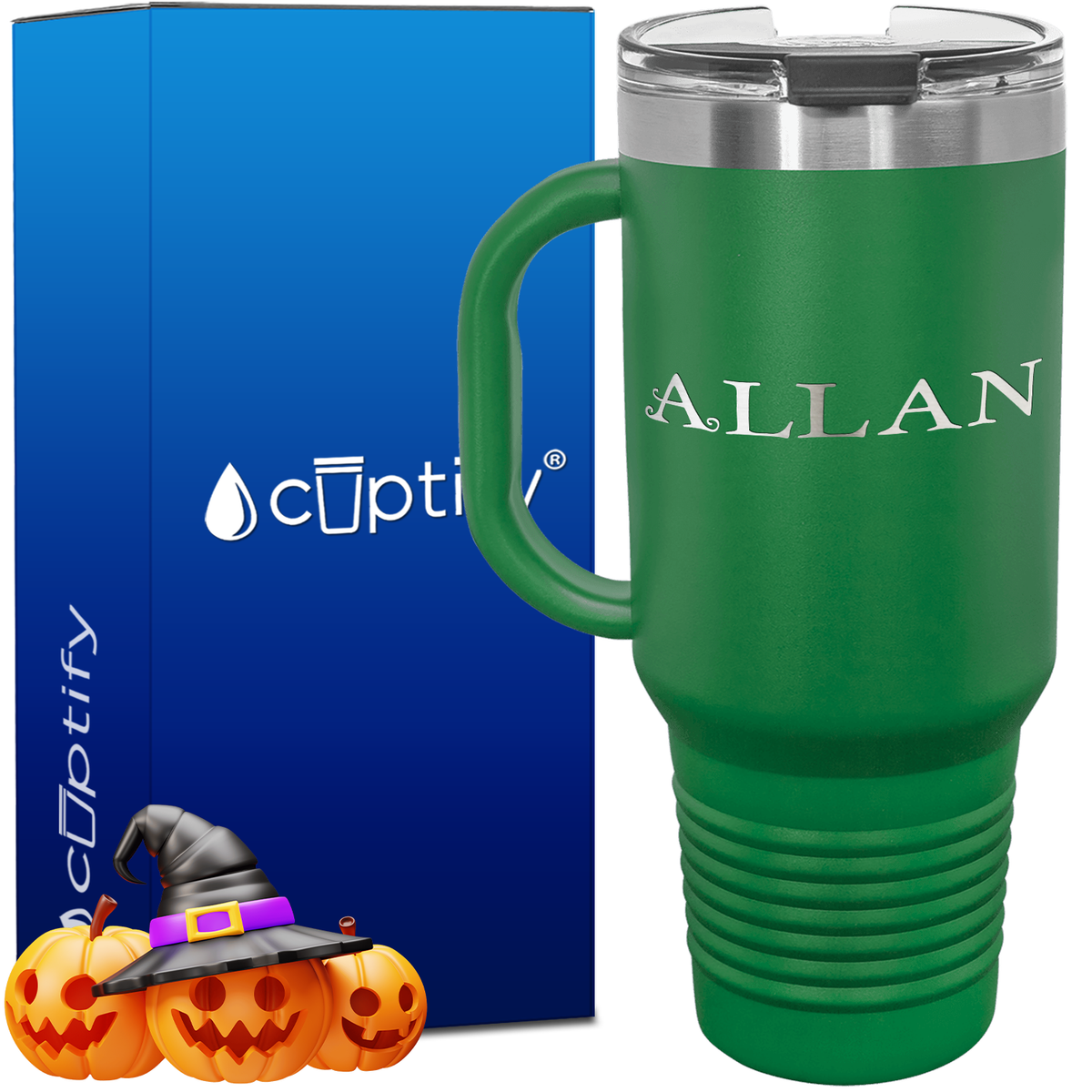 Personalized Eerie Font Style 40oz Halloween Travel Mug