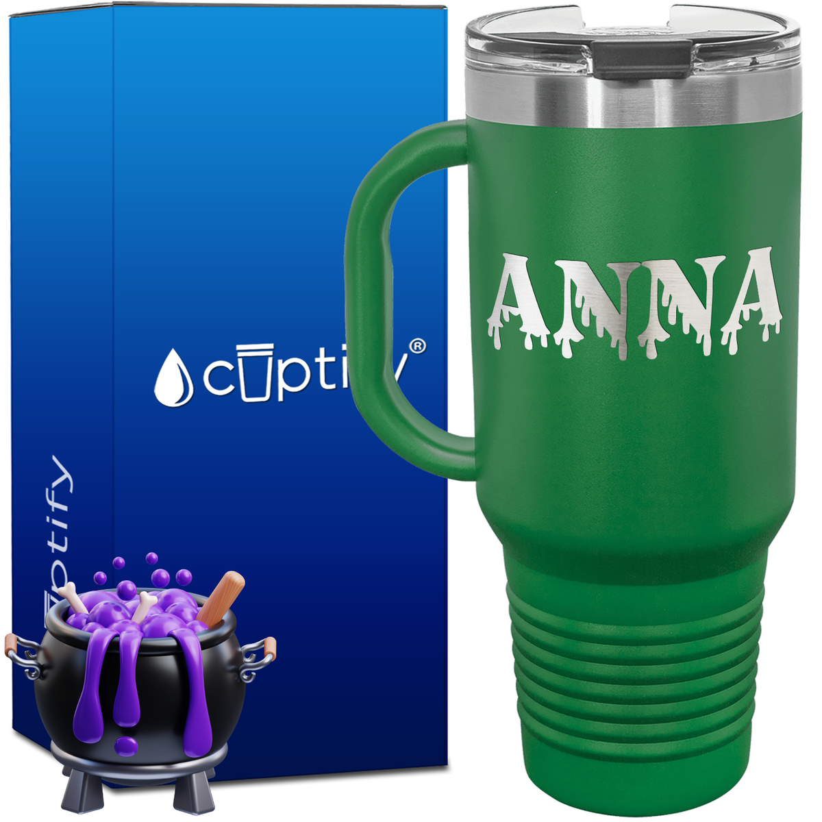 Personalized Bloody Font Style 40oz Halloween Travel Mug