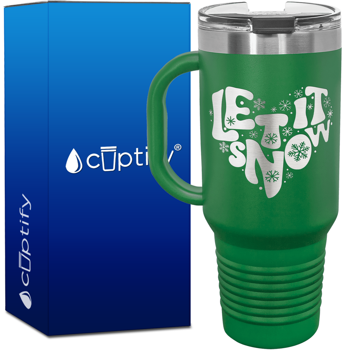 Let it Snow 40oz Christmas Travel Mug