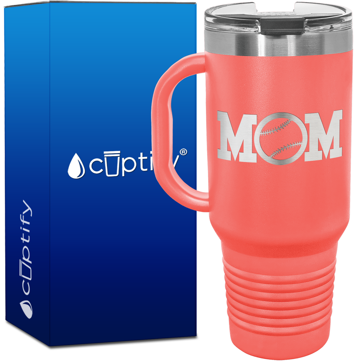 Baseball Mom 40oz Mom Travel Mug