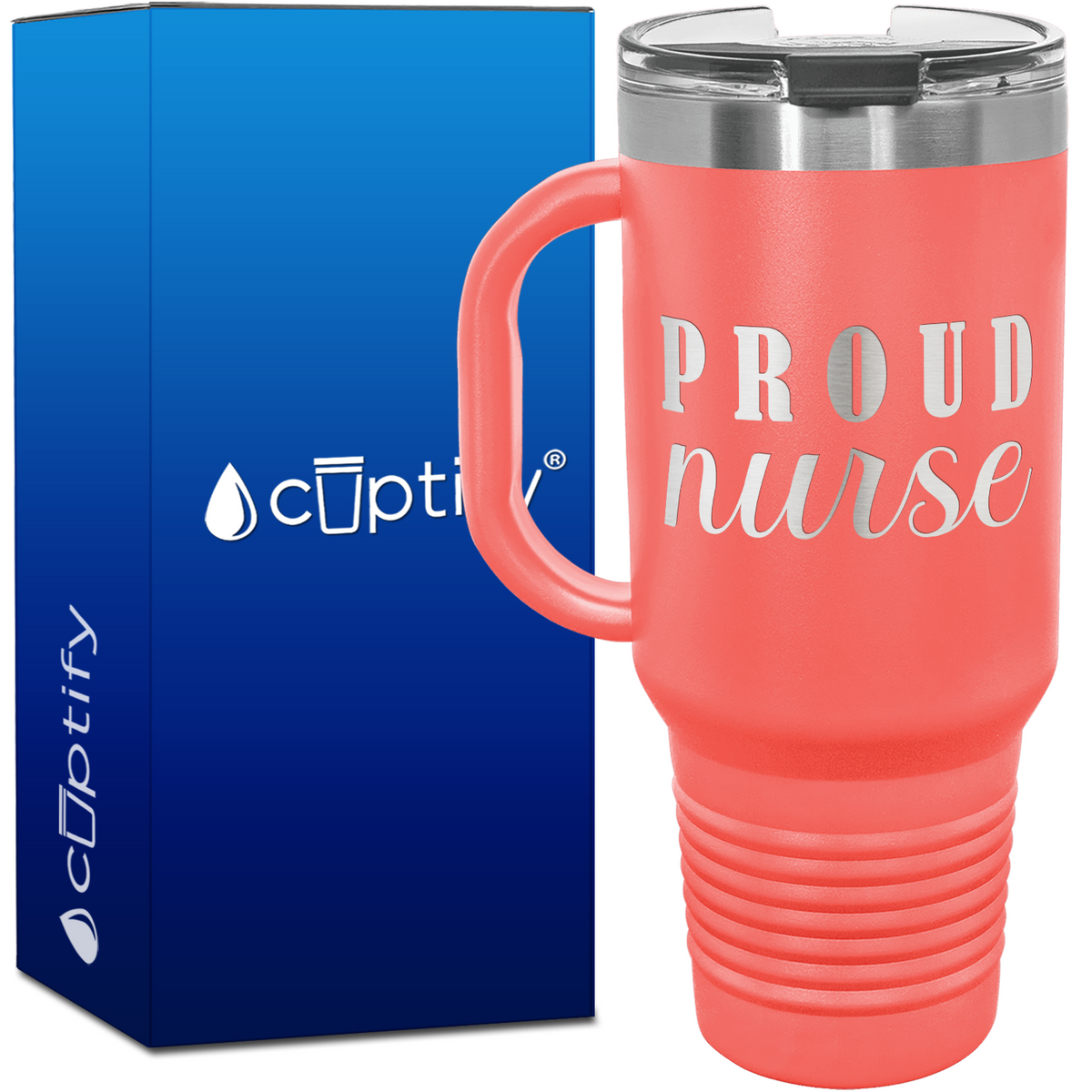 Proud Nurse 40oz Nurse Travel Mug