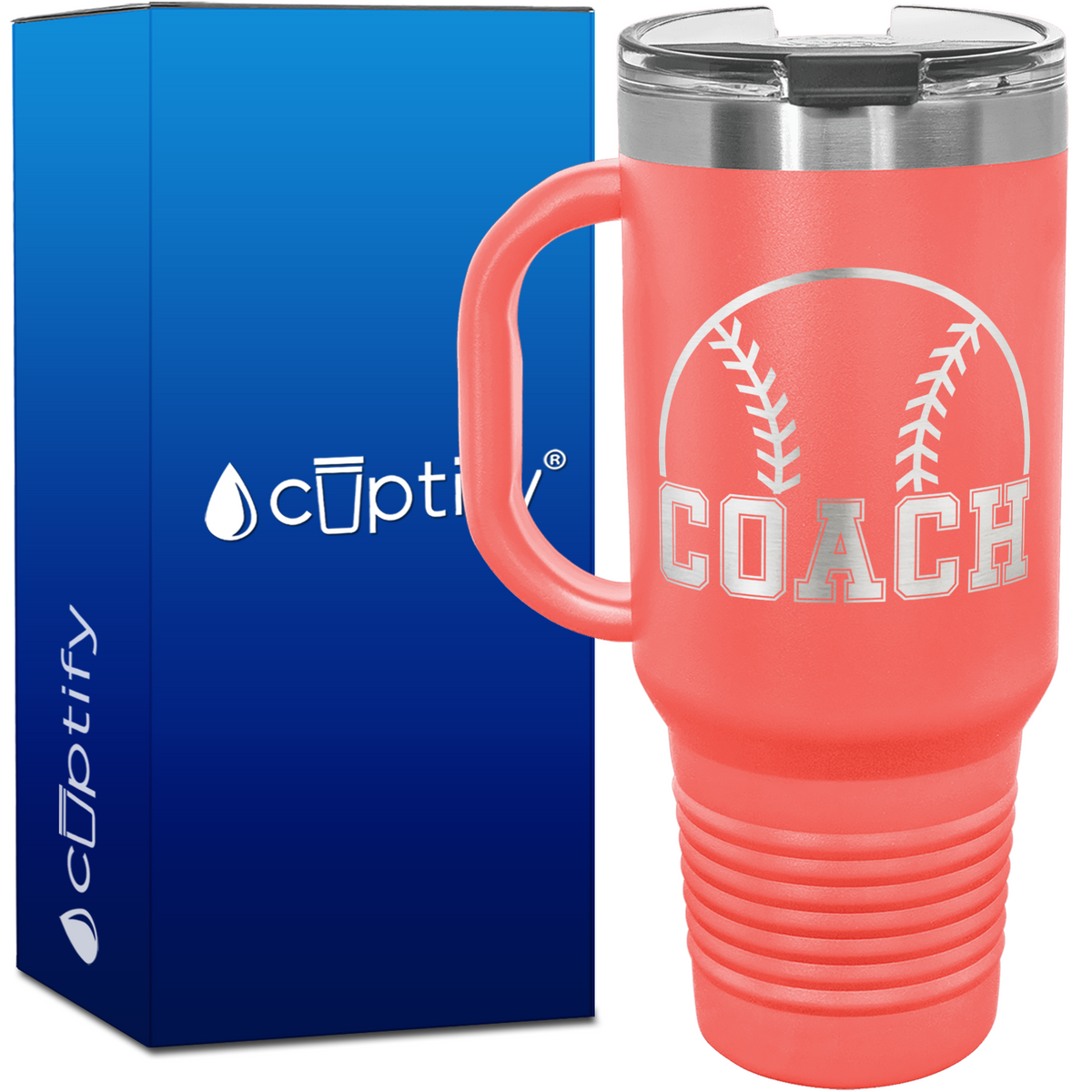 Baseball Coach 40oz Coach Travel Mug