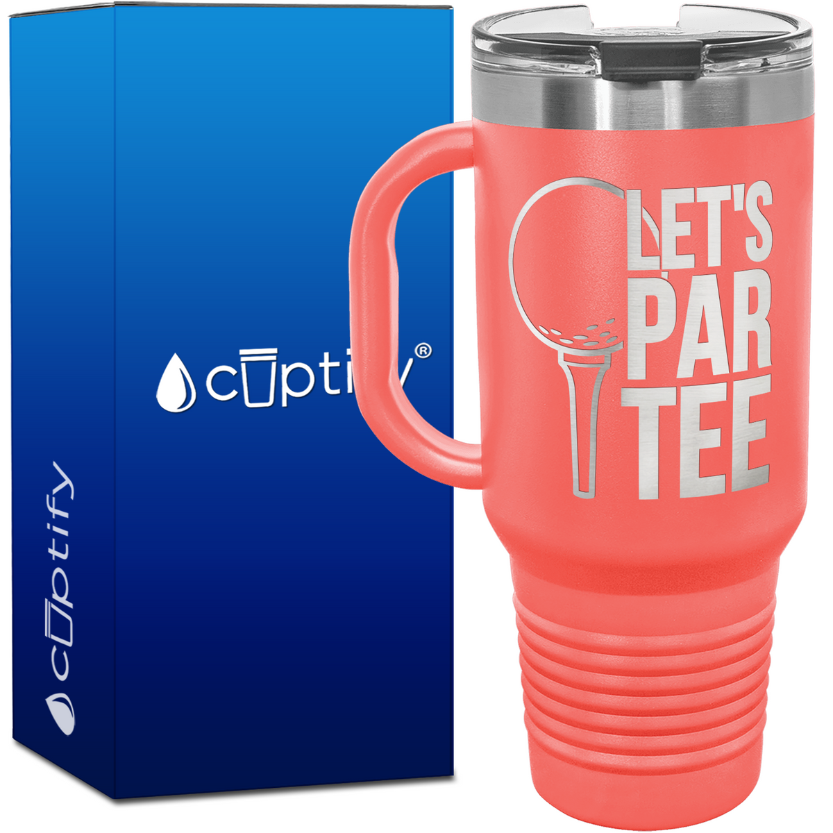 Golf Let's Par Tee 40oz Golf Travel Mug