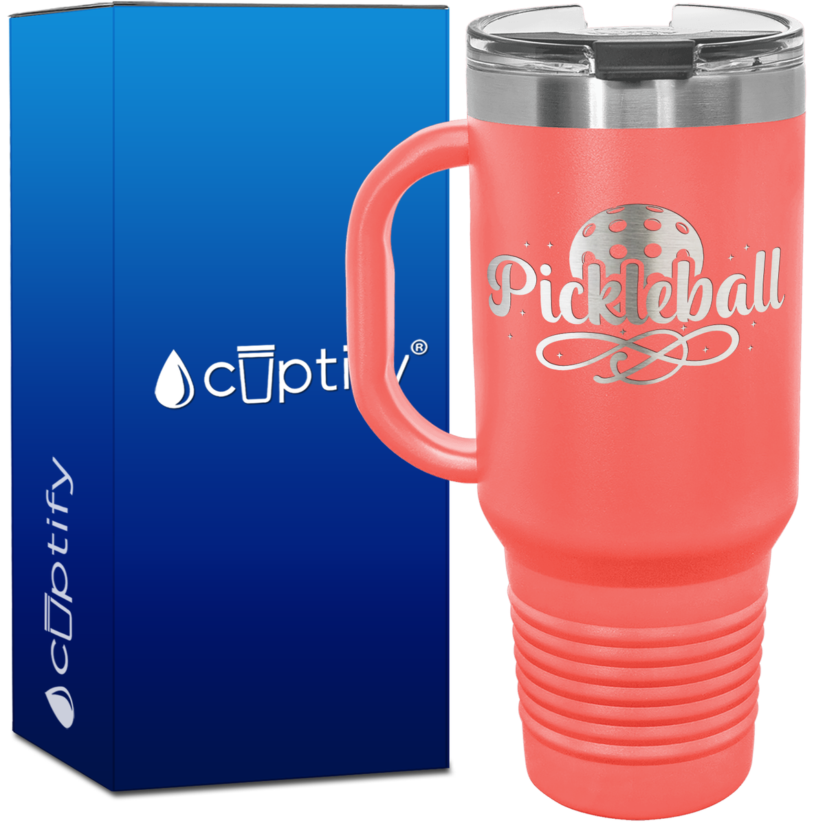 Pickleball 40oz Pickleball Travel Mug
