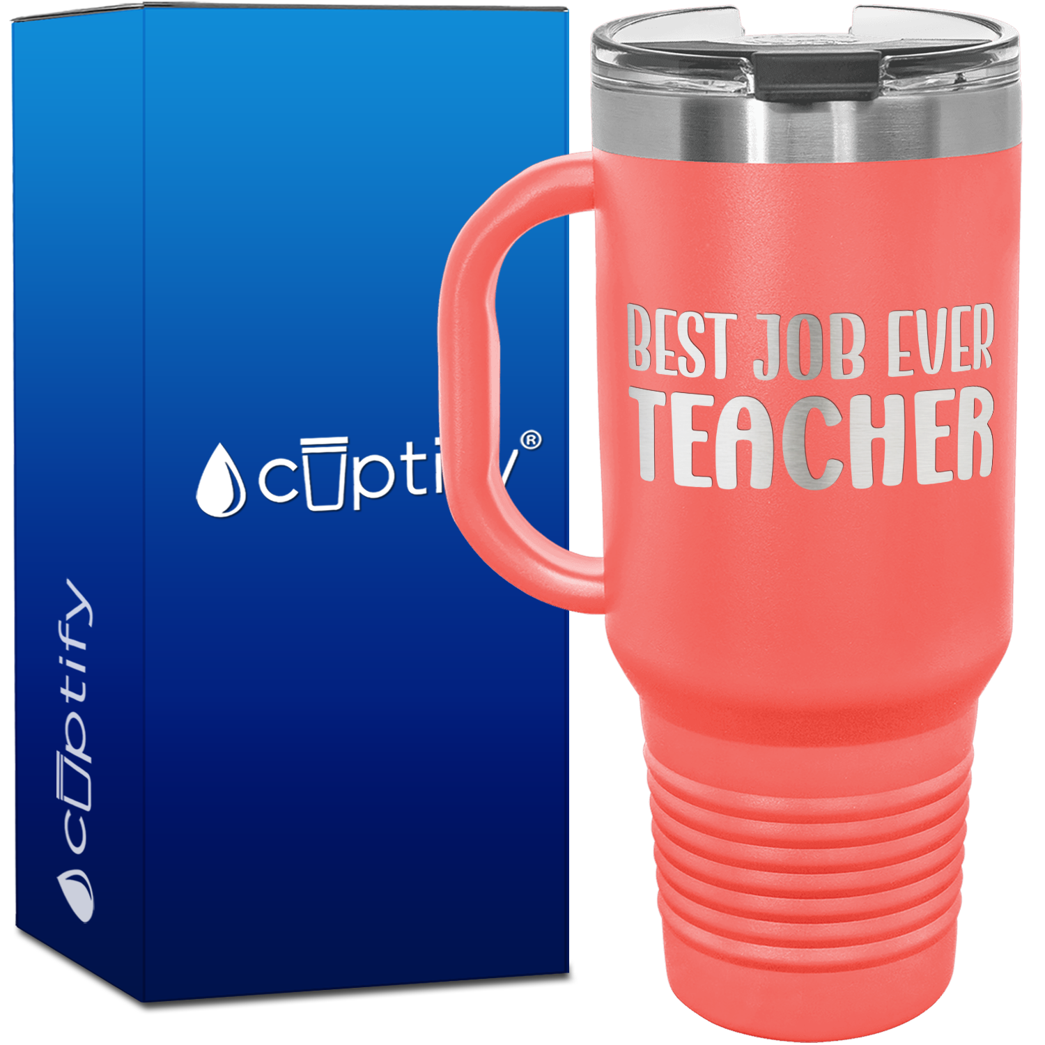 Best Job Ever Teacher 40oz Teacher Travel Mug