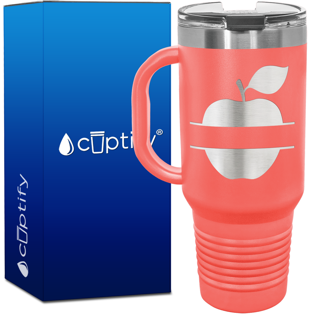 Personalized Apple 40oz Teacher Travel Mug