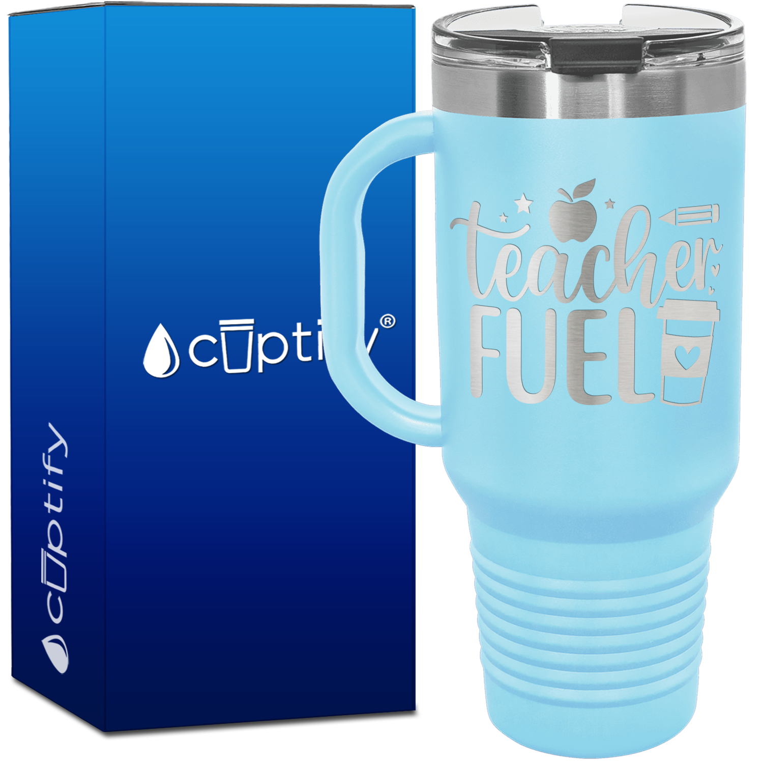 Teacher Fuel 40oz Teacher Travel Mug