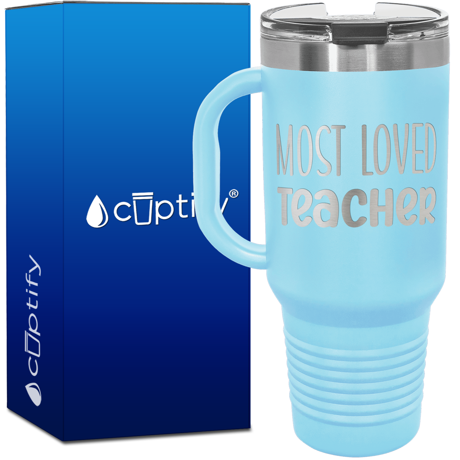 Most Loved Teacher 40oz Teacher Travel Mug