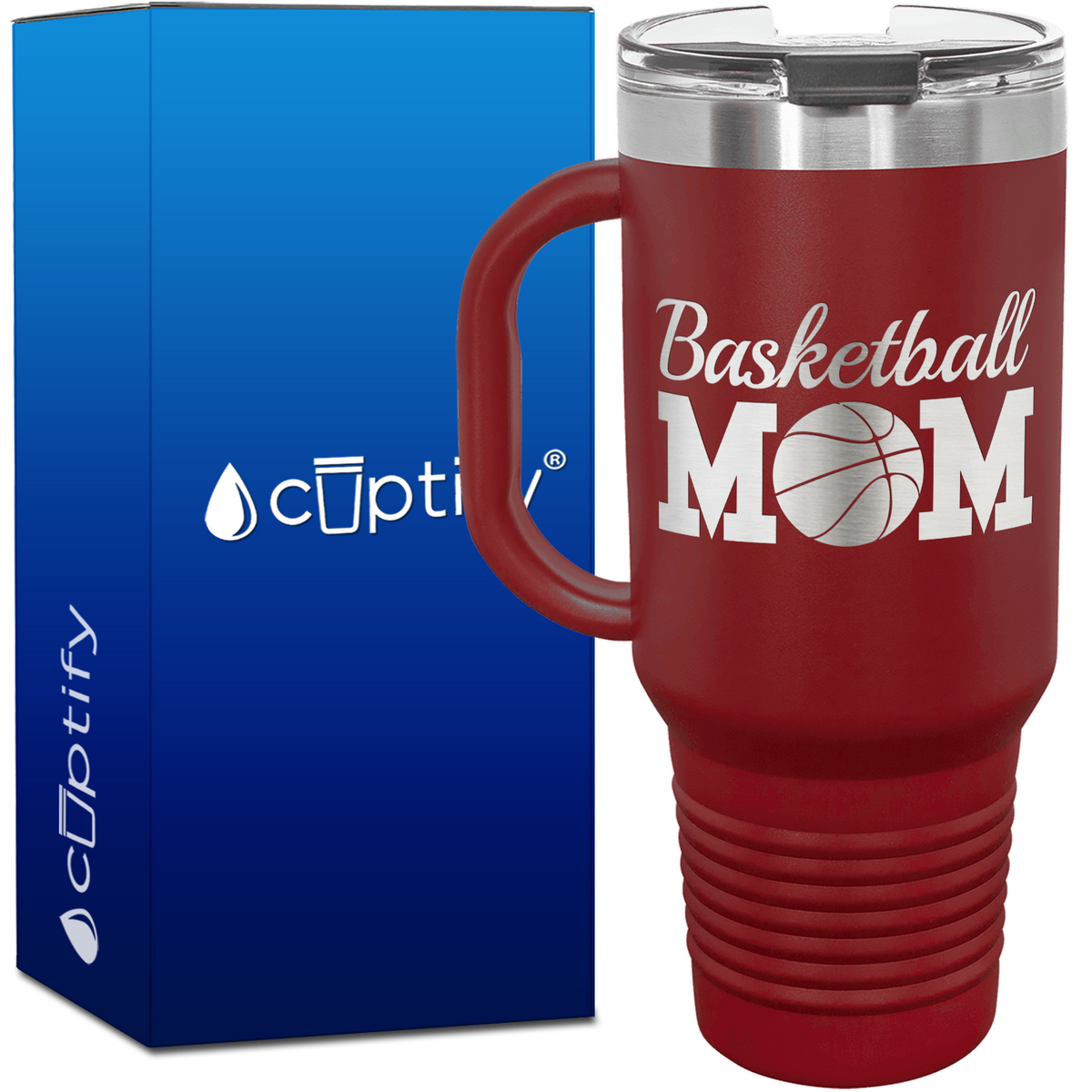 Basketball Mom 40oz Mom Travel Mug