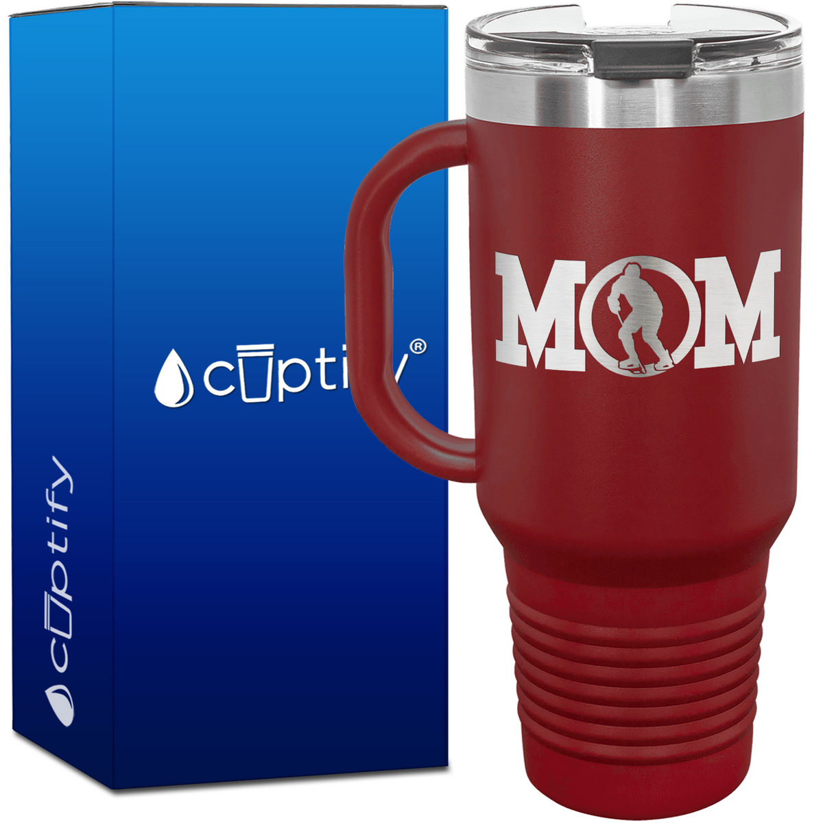 Hockey Mom 40oz Mom Travel Mug