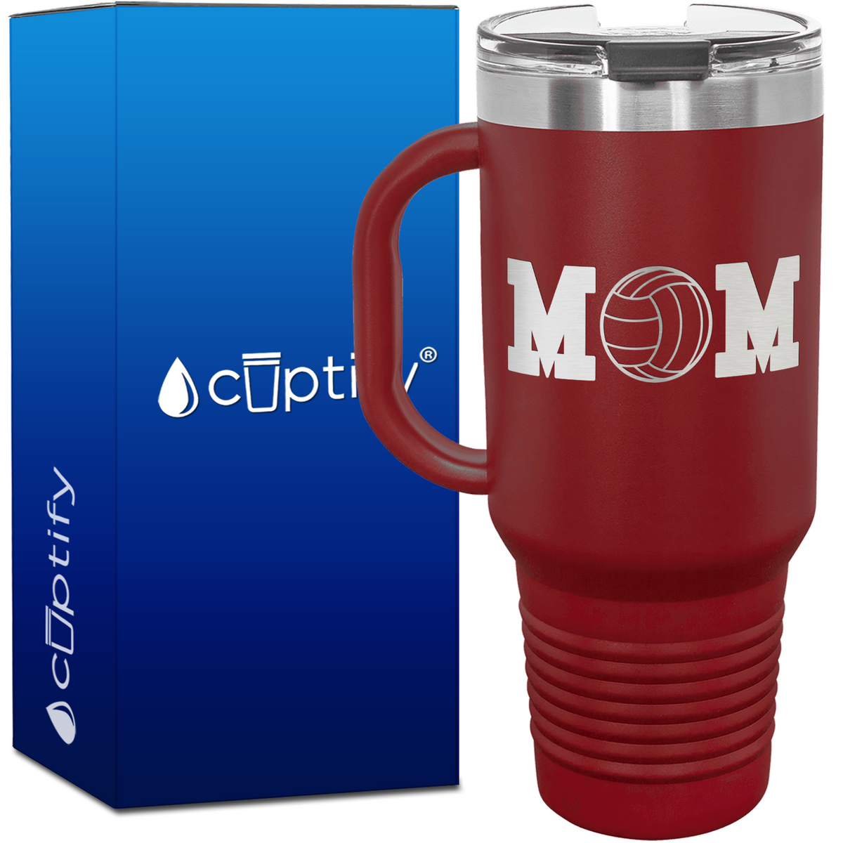 Volleyball Mom 40oz Mom Travel Mug