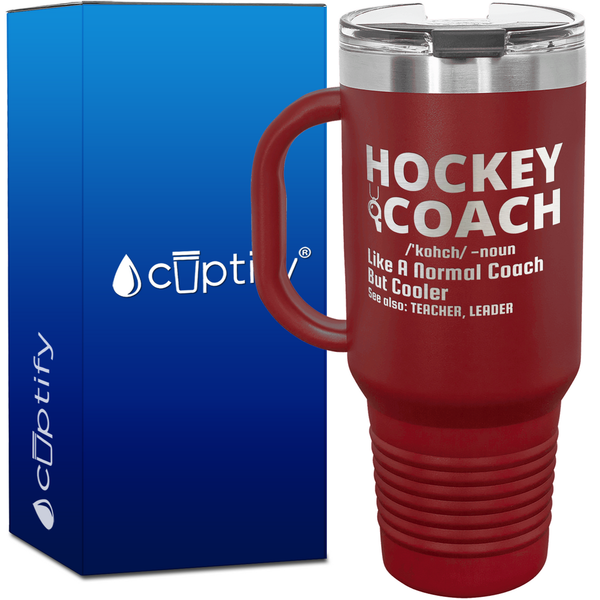 Hockey Coach Like a Normal Coach But Coole 40oz Travel Mug