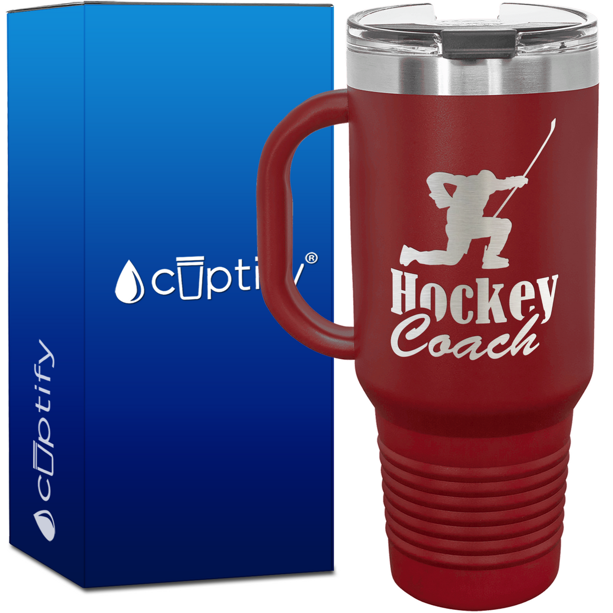Hockey Coach Goal Post 40oz Travel Mug