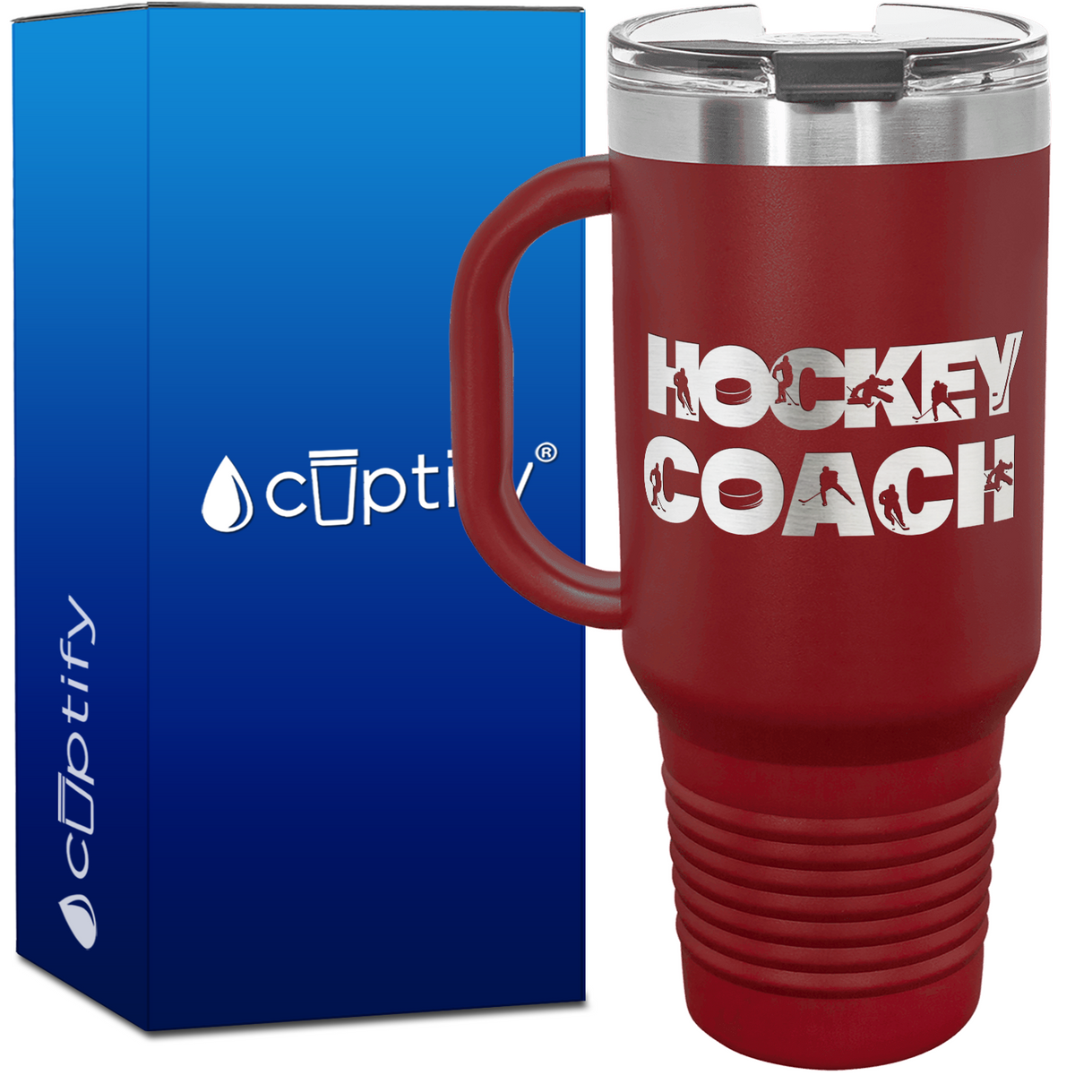 Hockey Coach 40oz Travel Mug