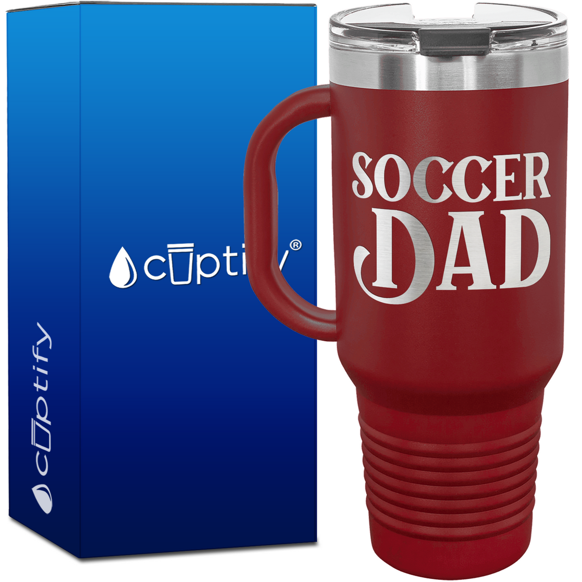 Soccer Dad 40oz Soccer Travel Mug