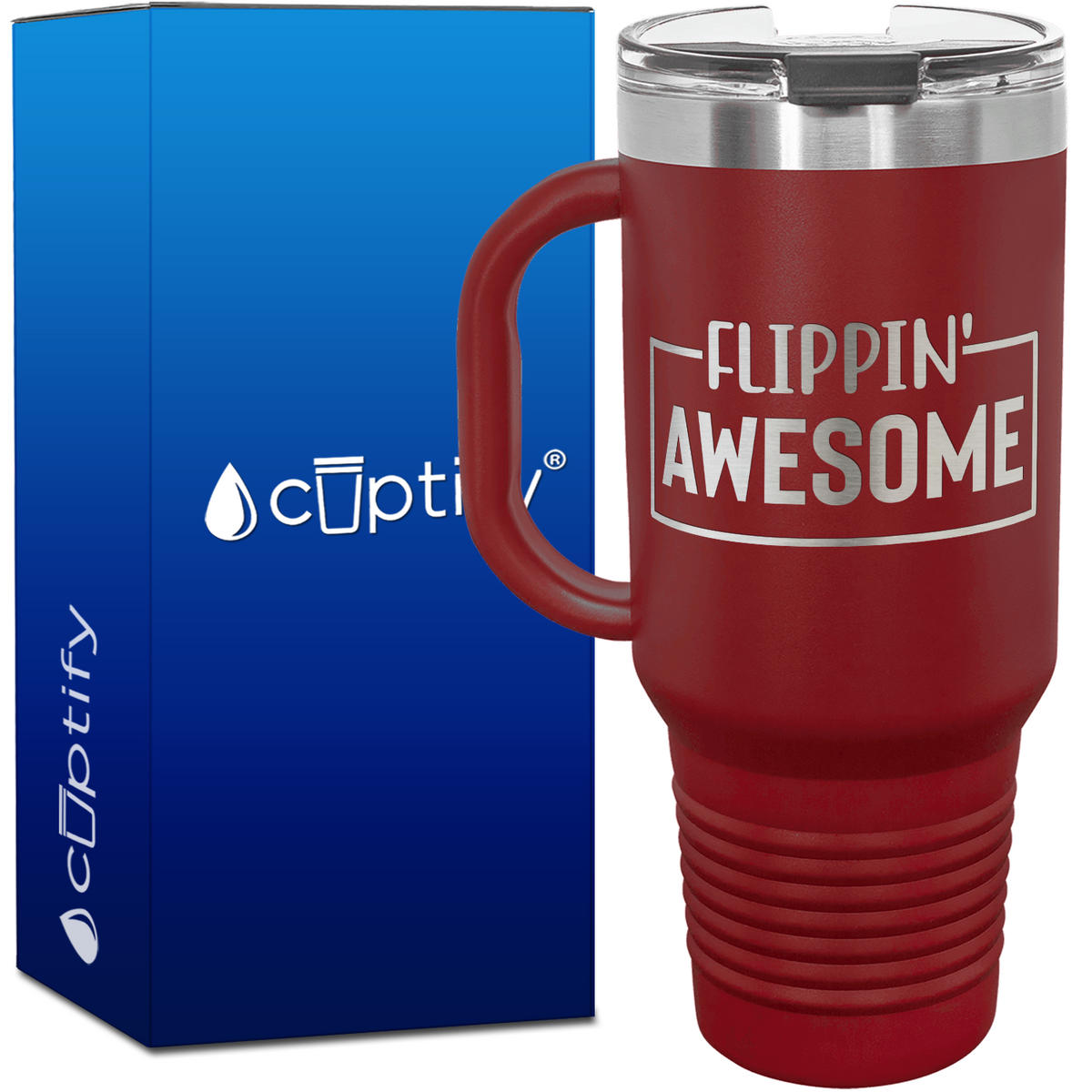 Flippin' Awesome 40oz Gymnastics Travel Mug