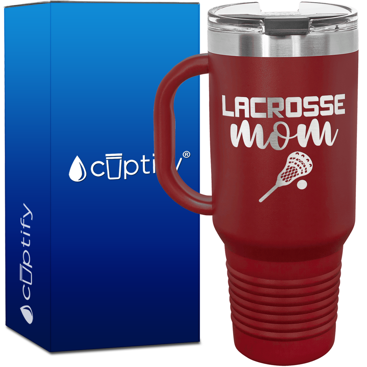 Lacrosse Mom 40oz Lacrosse Travel Mug