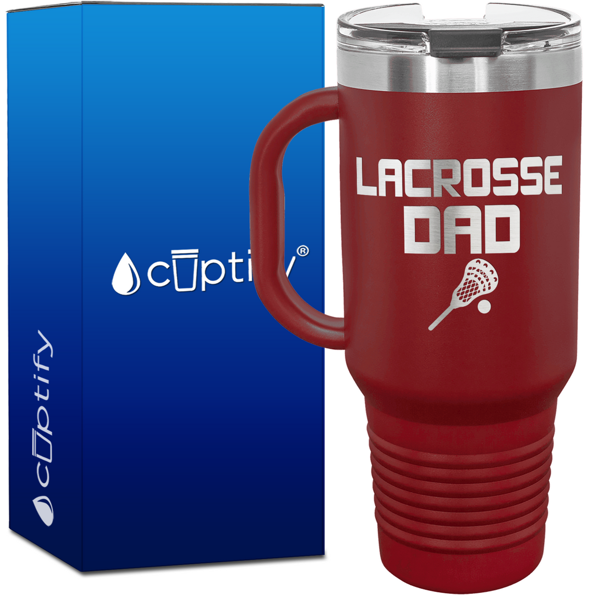 Lacrosse Dad 40oz Lacrosse Travel Mug
