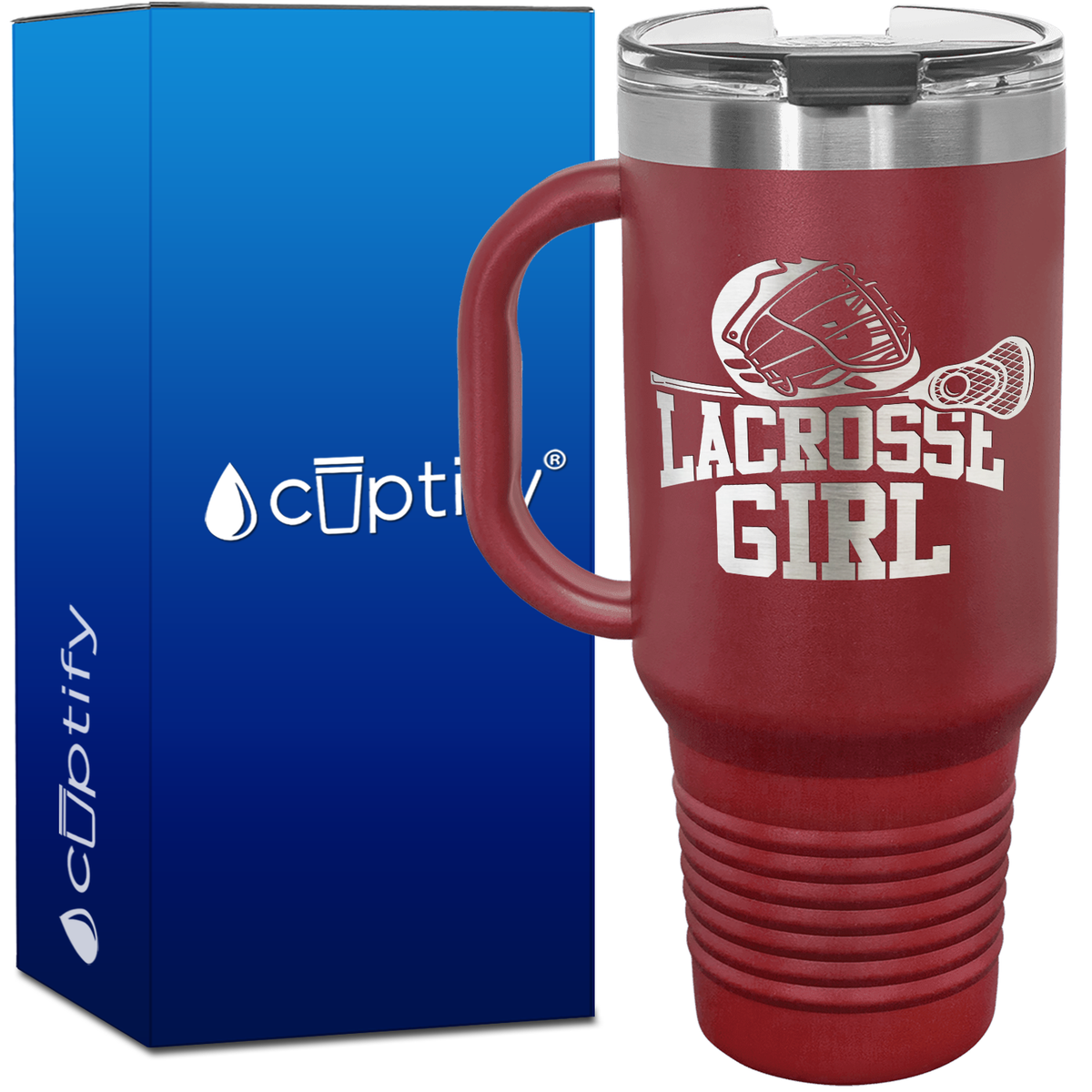 Lacrosse Girl 40oz Lacrosse Travel Mug