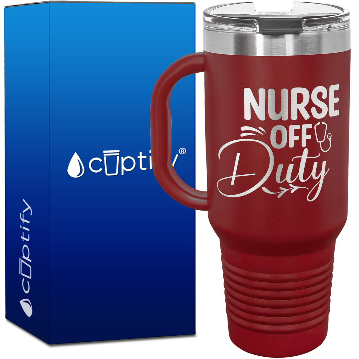 Nurse Off Duty 40oz Nurse Travel Mug