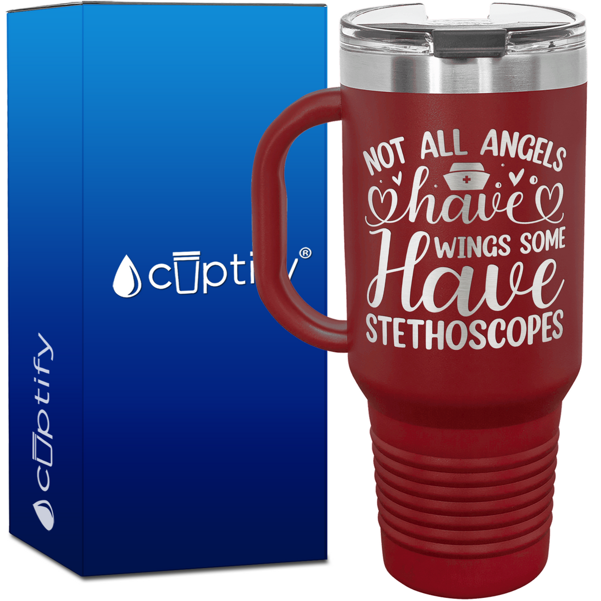 Not All Angels Have Wings 40oz Nurse Travel Mug