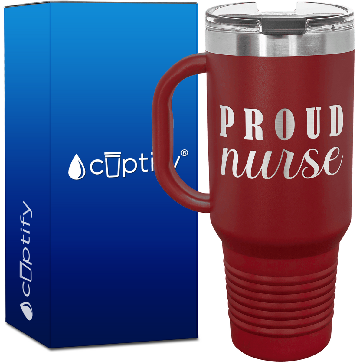 Proud Nurse 40oz Nurse Travel Mug