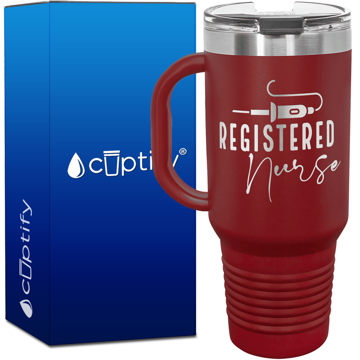 Registered Nurse Syringe 40oz Nurse Travel Mug