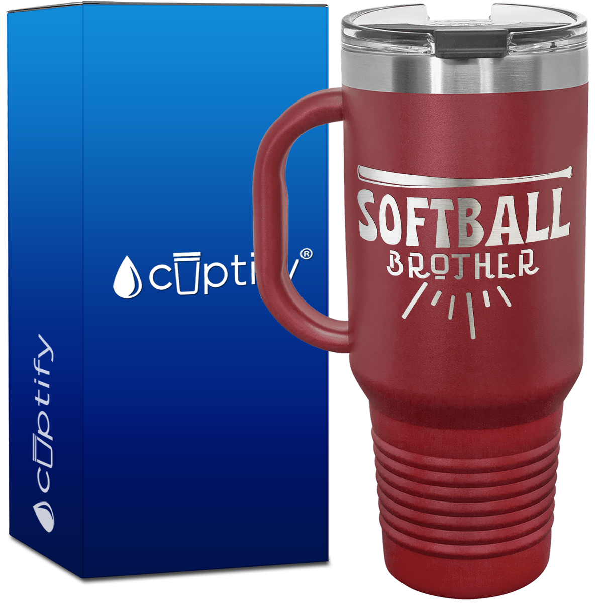 Softball Brother 40oz Softball Travel Mug