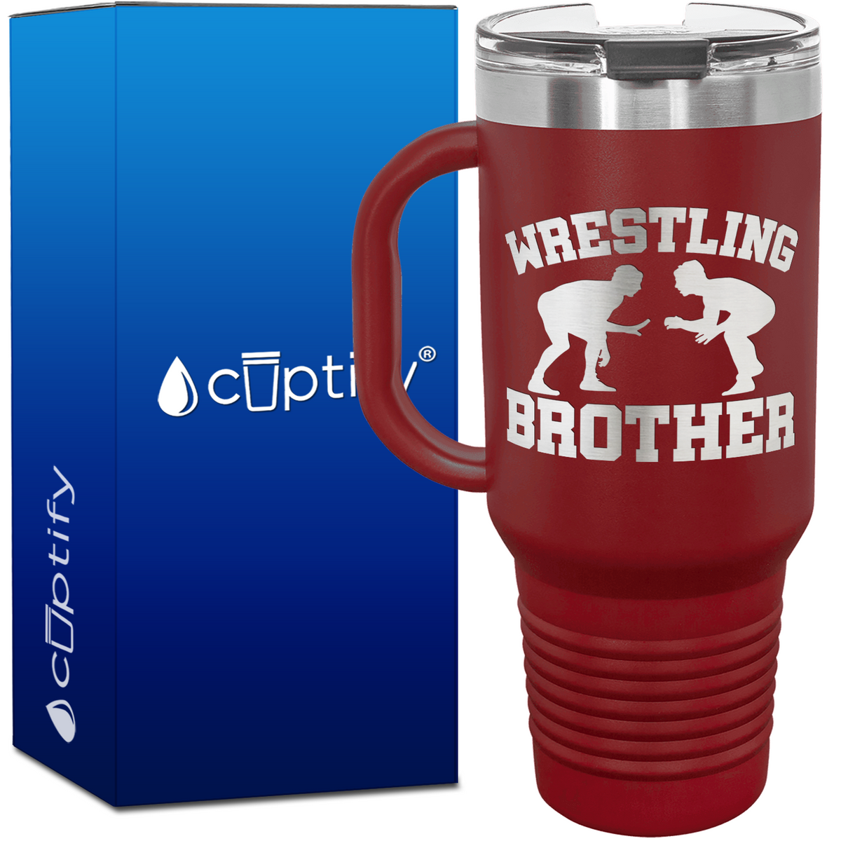 Wrestling Brother 40oz Travel Mug