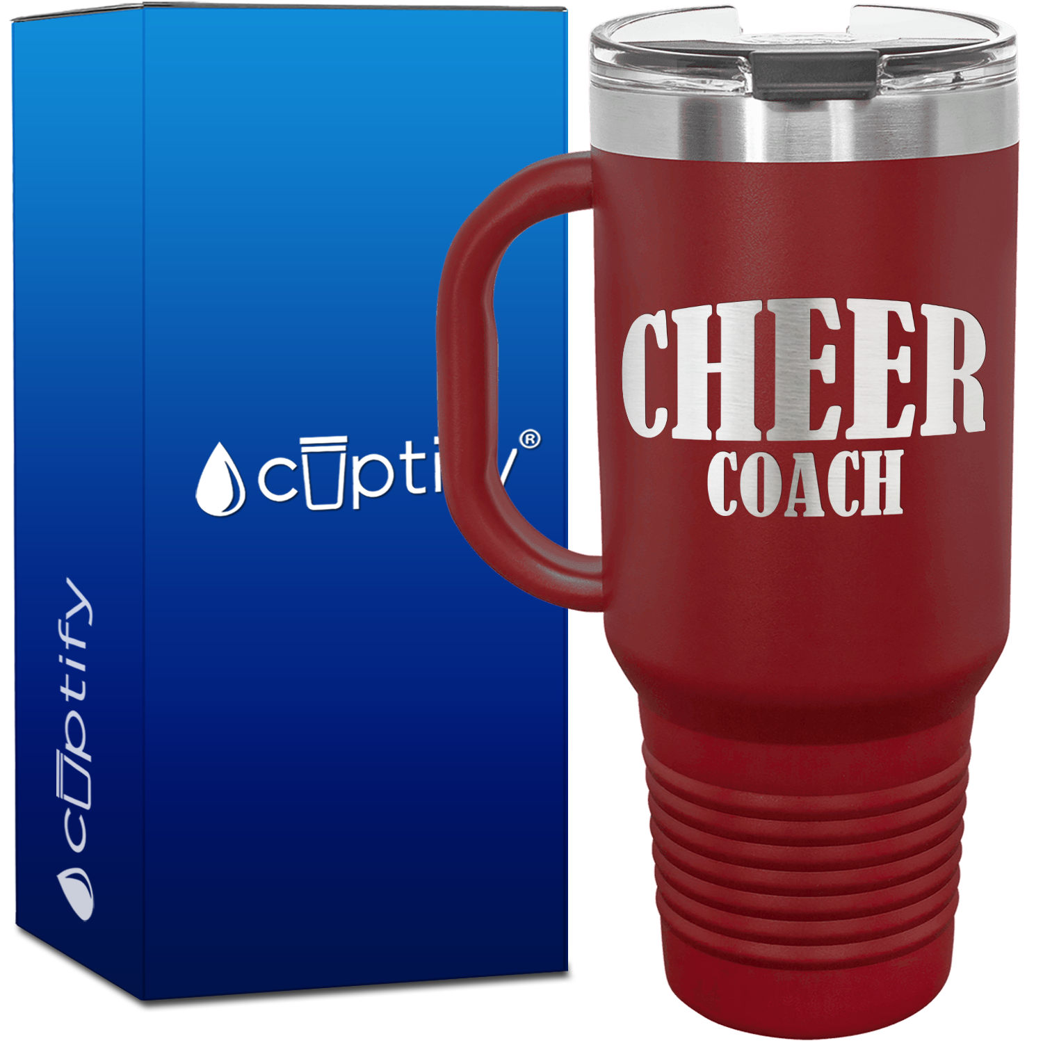 Cheer Coach Inflate 40oz Cheer Travel Mug