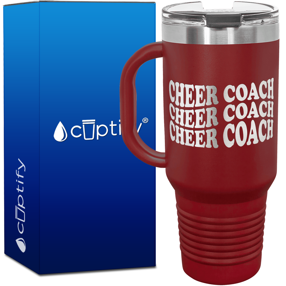 Cheer Coach x3 40oz Cheer Travel Mug