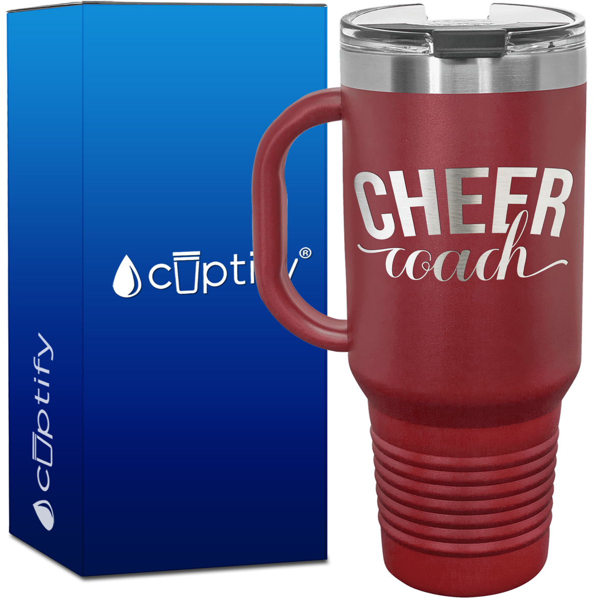Cheer Coach Arch 40oz Cheer Travel Mug