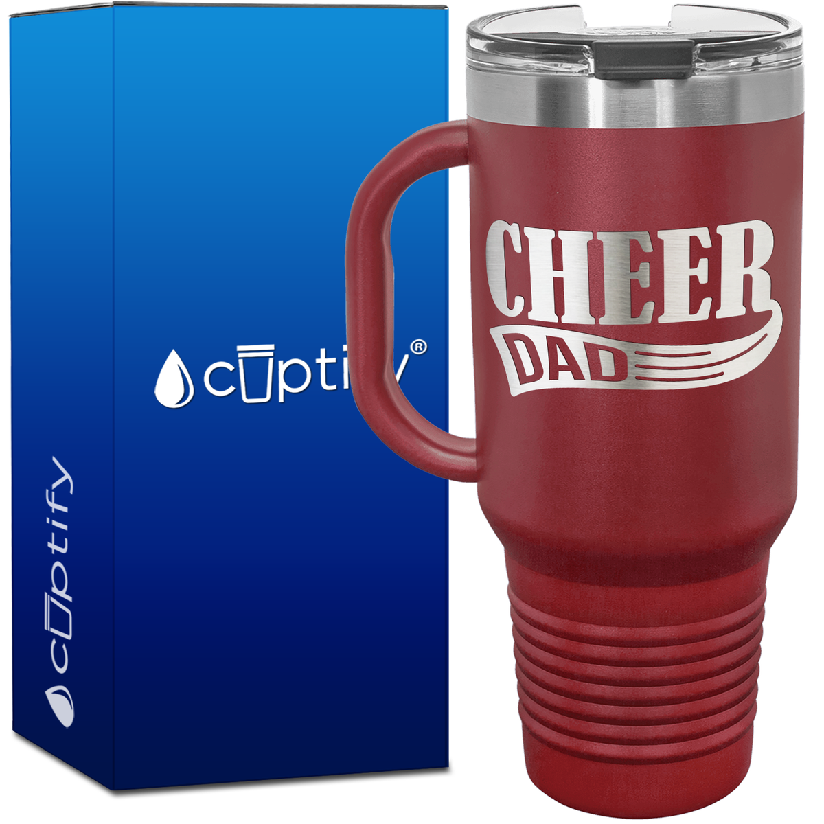 Cheer Dad 40oz Cheer Travel Mug
