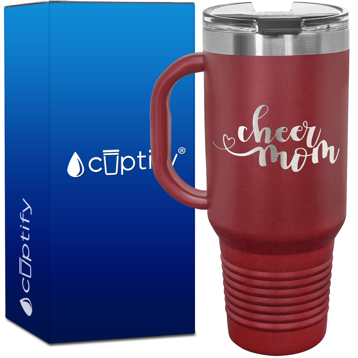 Cheer Mom 40oz Cheer Travel Mug